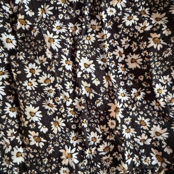 Floral Black Midi Dress - Picture 4 of 4